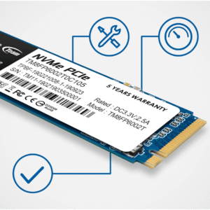 TEAMGROUP MP33 256GB 3D NAND NVMe PCIe M.2 SSD - 5 Years Warranty