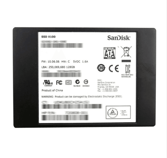 SanDisk 128GB SATA 2.5 Inch Internal SSD - Used - 1 Yr Warranty