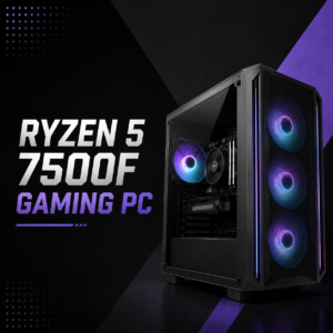 Ryzen 5-7500F Gaming PC (RTX 2060 6GB,16GB DDR5 RAM, SSD 256GB)