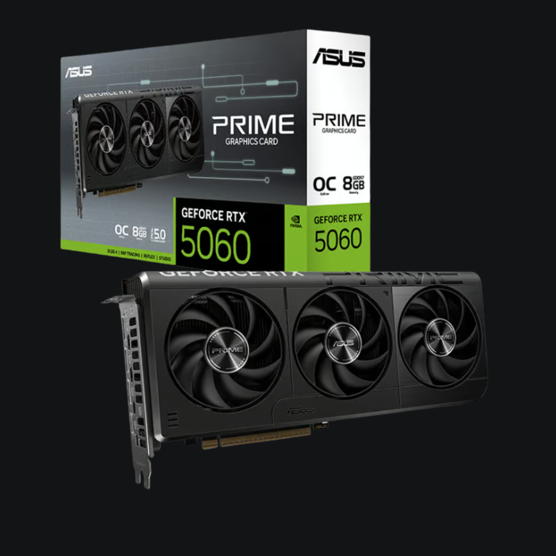 Asus GeForce RTX 5060 Prime 8GB GDDR7 OC Edition Graphic Card - New - 3 years local warranty